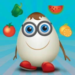 Symbol von Obst und Gemüse für Kinder